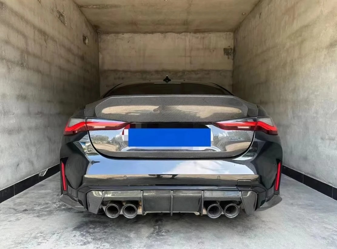 High Quality Dry Carbon for  M3 M4 G80 G82 G83  Fiber Rear Trunk Fit  CSL Style Trunk Boot Lid Rear Deck Boot Lid Cover Hood